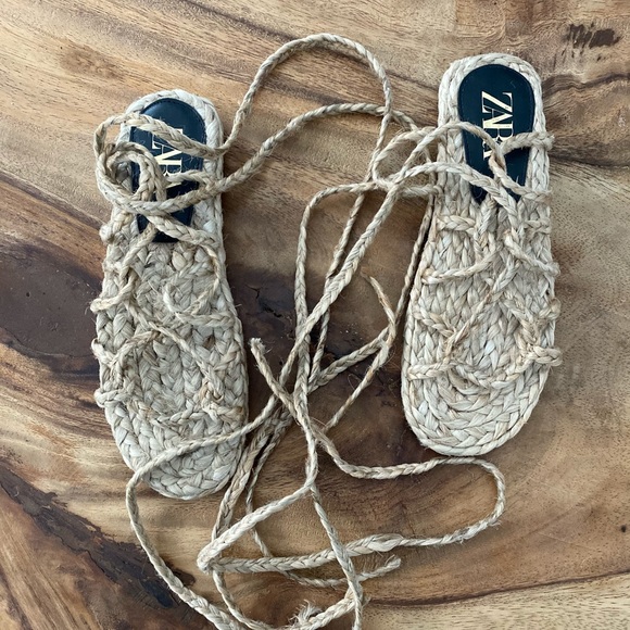 Zara rope gladiator sandals size 38 brand new - Picture 4 of 6